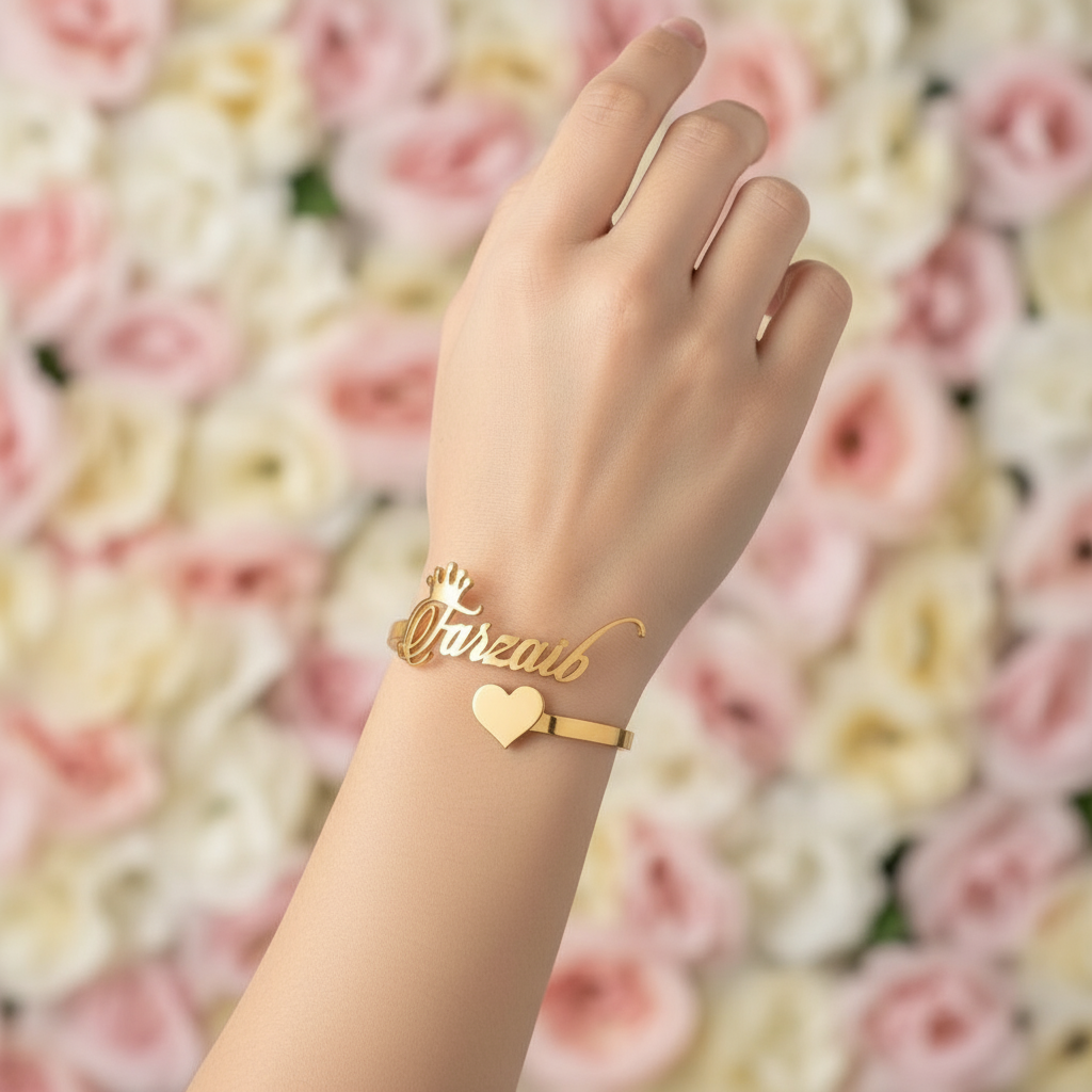 Bundle of 2 Custom Name Bangle & Ring