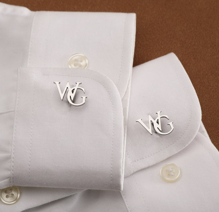 Initial Name Cufflinks Pair For Men