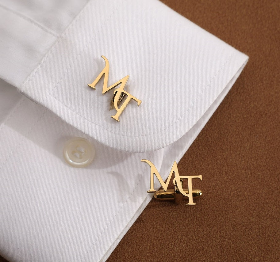 Initial Name Cufflinks Pair For Men