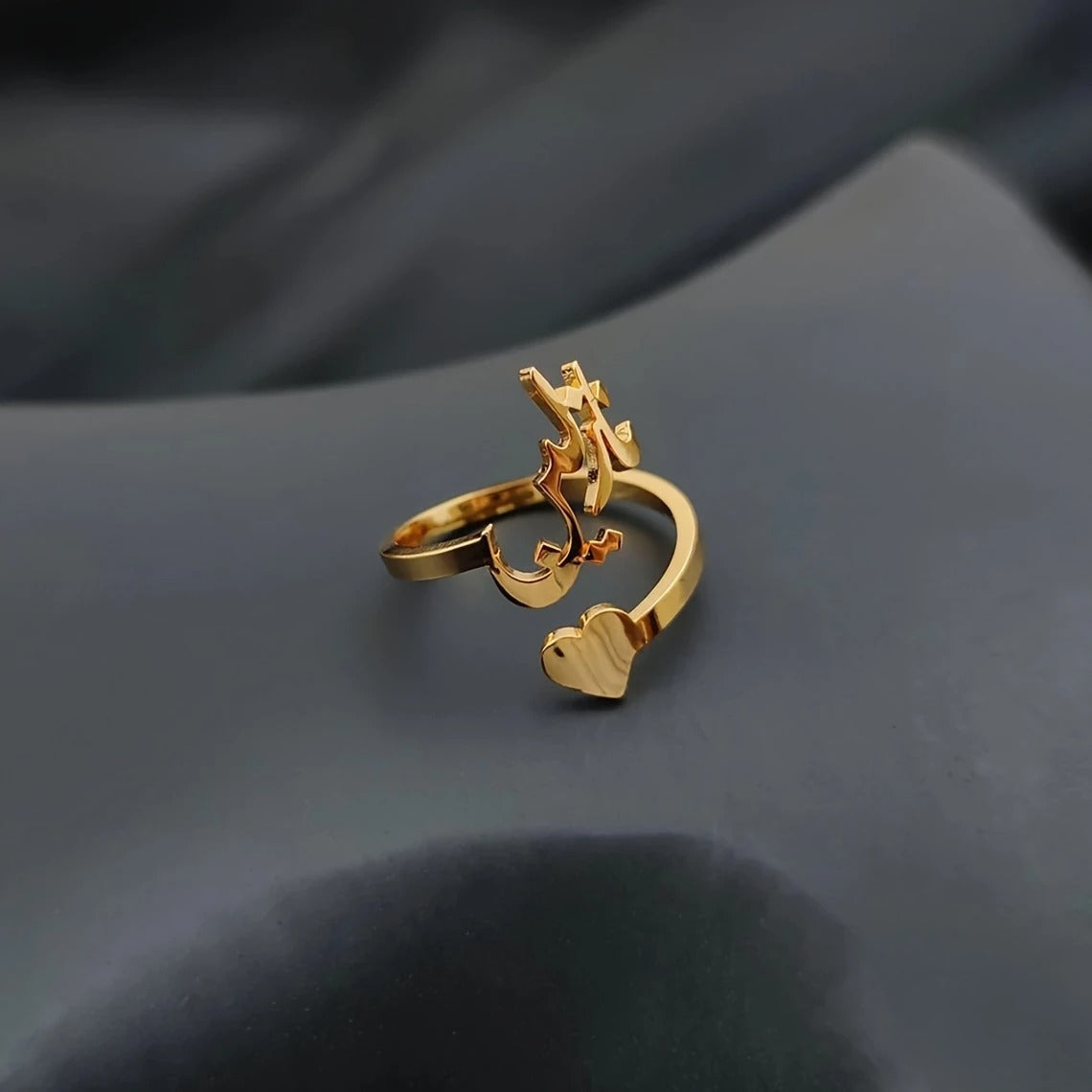 Arabic Script Personalized Name Ring